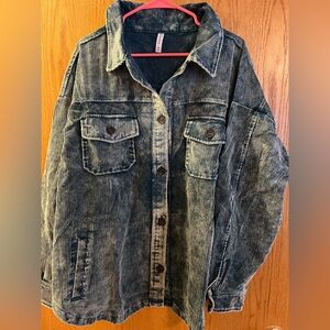 Zenana corduroy teal jacket. New in package